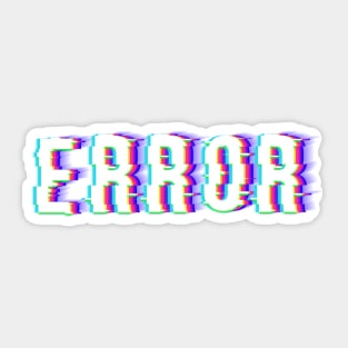 ERROR text art Sticker